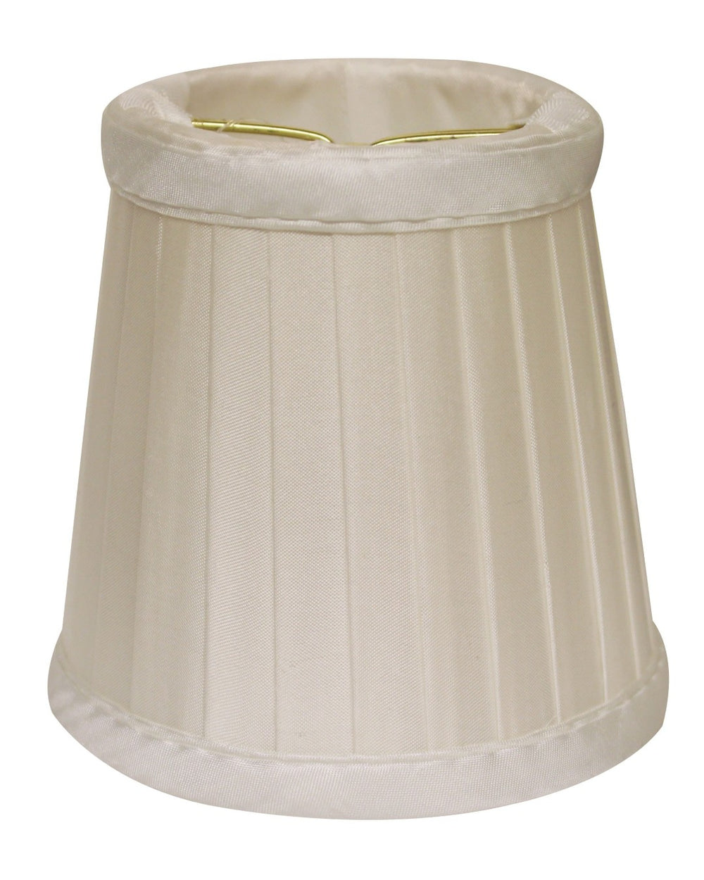 HomeRoots Slate Gray Silk Empire Lamp Shade - Elegant Clip-On Design for Timeless Style in Any Room 470092