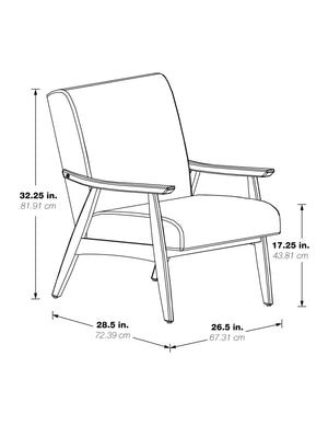 OSP Home Furnishings Davis Chair Dillon/Black