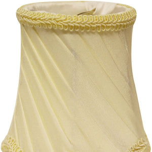 HomeRoots Slate Gray Silk Bell Lamp Shade – Elegant Clip-On Design for Modern and Rustic Interiors, 5" Size 470101