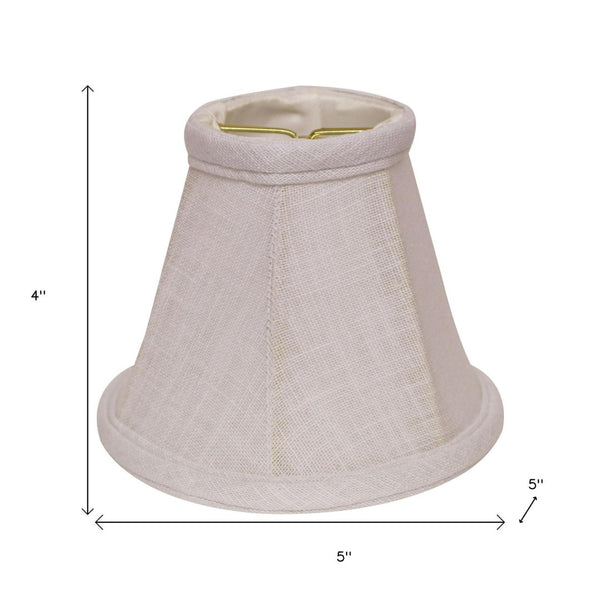 HomeRoots White Linen Empire Lamp Shade - Elegant Lighting for Timeless Décor, Soft Diffused Glow & Easy Install 470102