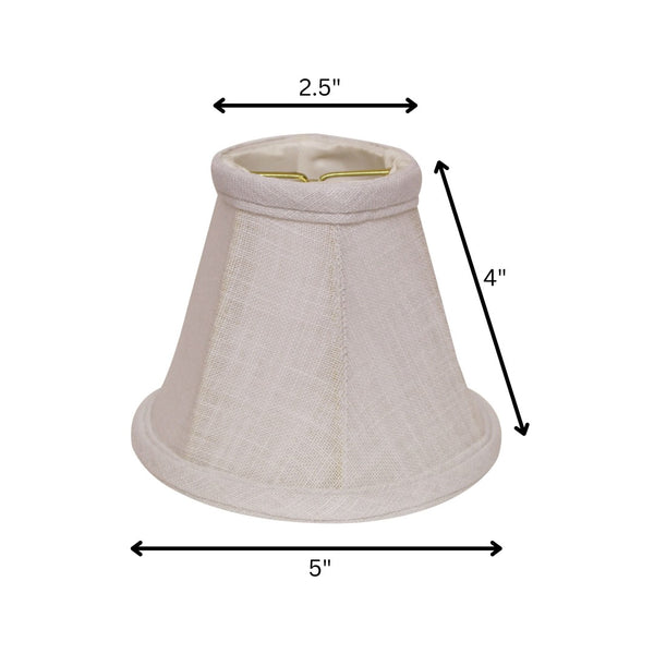 HomeRoots White Linen Empire Lamp Shade - Elegant Lighting for Timeless Décor, Soft Diffused Glow & Easy Install 470102