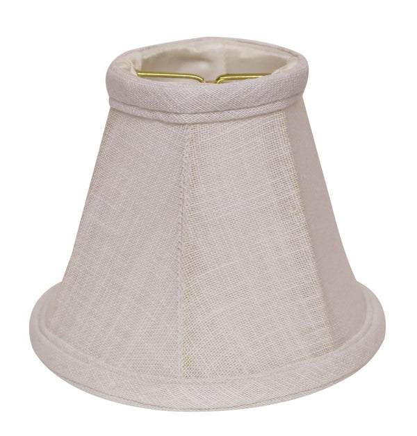 HomeRoots White Linen Empire Lamp Shade - Elegant Lighting for Timeless Décor, Soft Diffused Glow & Easy Install 470102