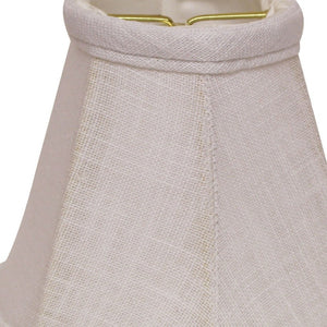 HomeRoots White Linen Empire Lamp Shade - Elegant Lighting for Timeless Décor, Soft Diffused Glow & Easy Install 470102