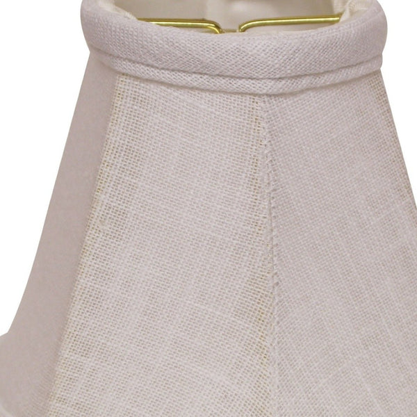 HomeRoots White Linen Empire Lamp Shade - Elegant Lighting for Timeless Décor, Soft Diffused Glow & Easy Install 470102