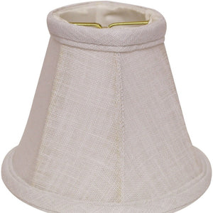 HomeRoots White Linen Empire Lamp Shade - Elegant Lighting for Timeless Décor, Soft Diffused Glow & Easy Install 470102