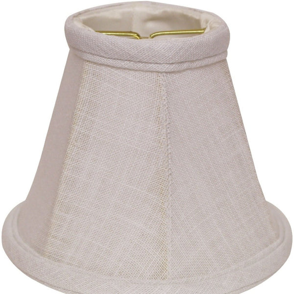 HomeRoots White Linen Empire Lamp Shade - Elegant Lighting for Timeless Décor, Soft Diffused Glow & Easy Install 470102