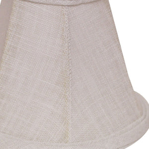 HomeRoots White Linen Empire Lamp Shade - Elegant Lighting for Timeless Décor, Soft Diffused Glow & Easy Install 470102