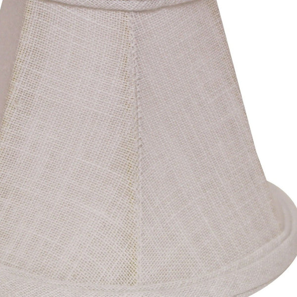 HomeRoots White Linen Empire Lamp Shade - Elegant Lighting for Timeless Décor, Soft Diffused Glow & Easy Install 470102