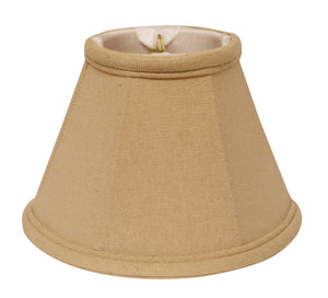HomeRoots Beige Linen Empire Lamp Shade - Elegant Tapered Design for Timeless Home Decor & Easy Installation 470105
