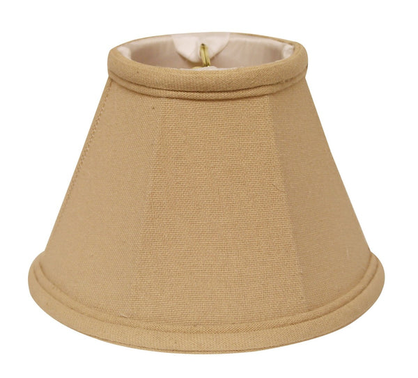 HomeRoots Beige Linen Empire Lamp Shade - Elegant Tapered Design for Timeless Home Decor & Easy Installation 470105