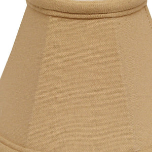 HomeRoots Beige Linen Empire Lamp Shade - Elegant Tapered Design for Timeless Home Decor & Easy Installation 470105