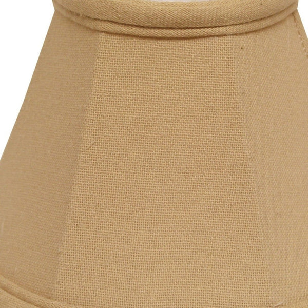 HomeRoots Beige Linen Empire Lamp Shade - Elegant Tapered Design for Timeless Home Decor & Easy Installation 470105