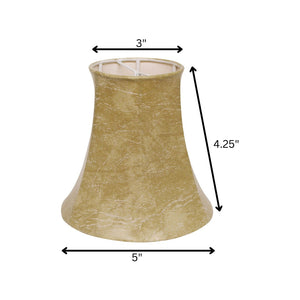 HomeRoots Brown Parchment Bell Lamp Shade - Rustic Elegance for Cozy Lighting in Lodge & Traditional Decor 470107