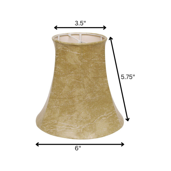 HomeRoots 6" Slanted Faux Chandelier Lampshades Set of 6 - Rustic Farmhouse Charm for Stunning Lighting Decor 470108