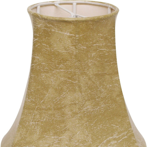 HomeRoots 6" Slanted Faux Chandelier Lampshades Set of 6 - Rustic Farmhouse Charm for Stunning Lighting Decor 470108