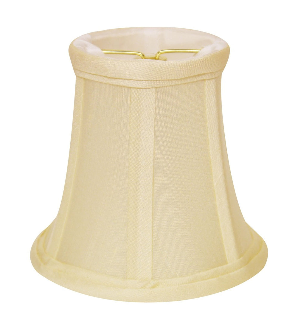 HomeRoots Ivory Dupioni Silk Bell Lamp Shade - Elegant Ambient Lighting for Classic & Contemporary Decor 470110