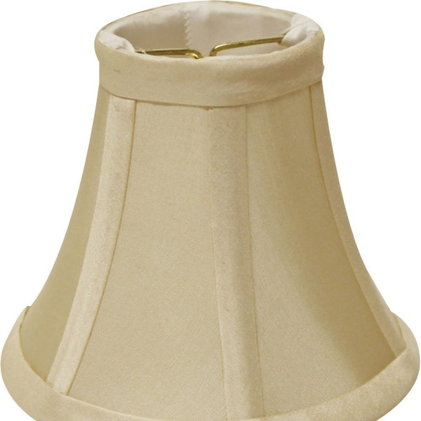 HomeRoots 5" Bright Yellow Chandelier Dupioni Lampshades Set of 6 - Elegant, Soft Glow for Your Lighting Decor 470115