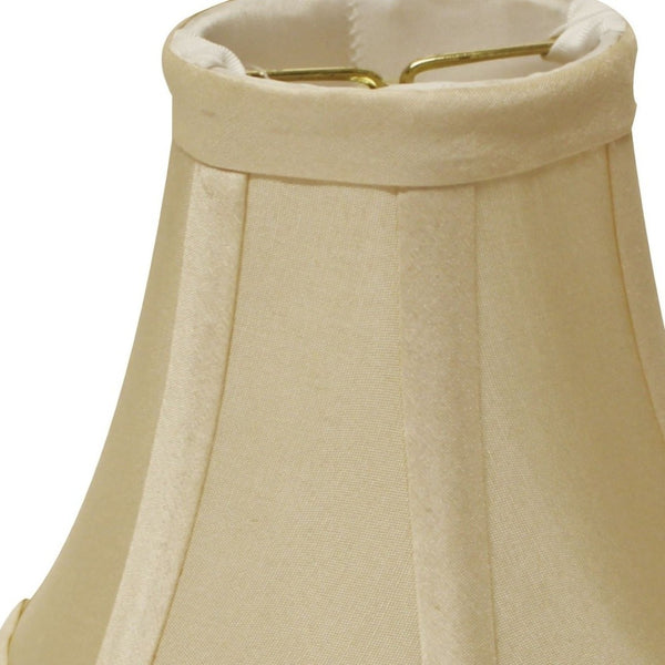 HomeRoots 5" Bright Yellow Chandelier Dupioni Lampshades Set of 6 - Elegant, Soft Glow for Your Lighting Decor 470115