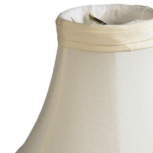 HomeRoots Slate Gray Shantung Silk Bell Lamp Shade – Elegant Clip-On Design for Timeless Ambient Lighting 470121