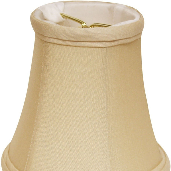 HomeRoots 4" Slanted Silk Lampshade Set of 6 - Elegant Pongee Shantung Shades for Chandeliers & Lighting Decor 470123