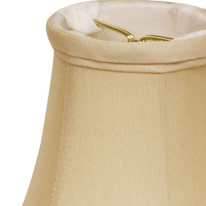 HomeRoots 4" Slanted Silk Lampshade Set of 6 - Elegant Pongee Shantung Shades for Chandeliers & Lighting Decor 470123