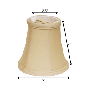 HomeRoots Natural Pongee Silk Bell Lamp Shade - Elegant Lighting Solution for Classic & Modern Home Decor 470125