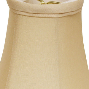 Homeroots 6" Inherent Slanted Set Of 6 Chandelier Silk Lampshades  Pongee Silk 470127