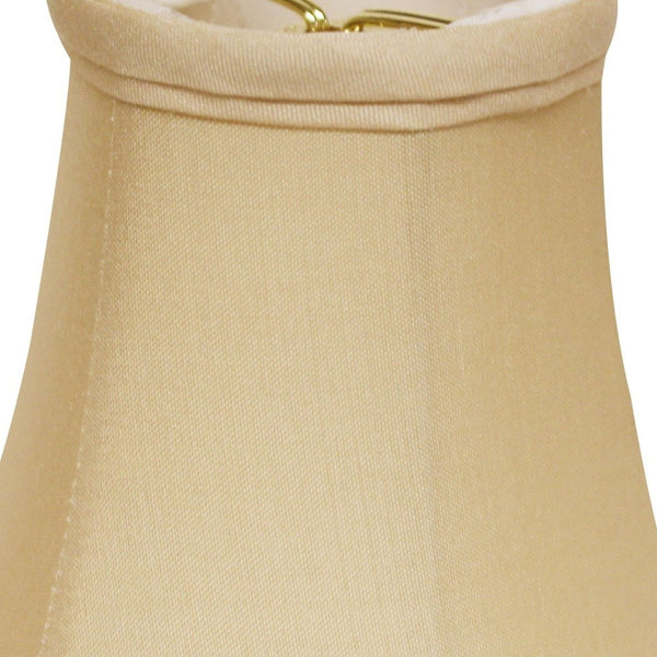 Homeroots 6" Inherent Slanted Set Of 6 Chandelier Silk Lampshades  Pongee Silk 470127