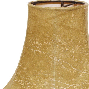 HomeRoots Brown Faux Leather Empire Lamp Shade - Rustic Charm, Easy Installation, Perfect for Any Decor Style 470128