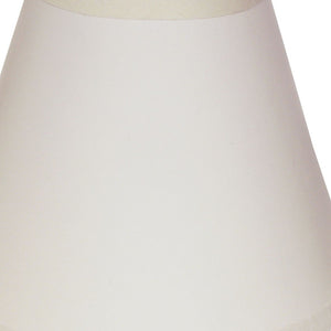 Homeroots 5" Gloss White With White  Set Of 6 Chandelier Parchment Lampshades  Parchment 470143