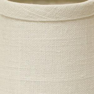 Homeroots 5" Off White Set Of 6 Chandelier Linen Lampshades  Linen 470145