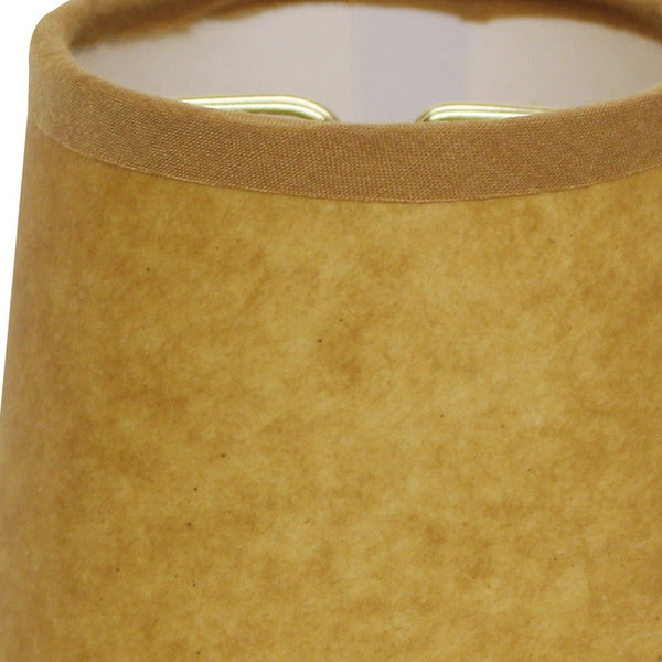 Homeroots 4" Canvas Set Of 6 Chandelier Kraft Paper Lampshades  Kraft Paper 470154