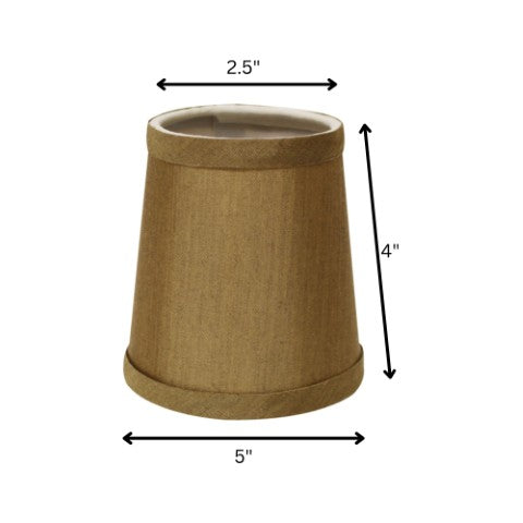 Homeroots 5" Laurel Set Of 6 Elegant Drum Lampshades - Cottage Flair, No Slub Cotton, Perfect For Chandelier!  No Slub Innsbruck 470157