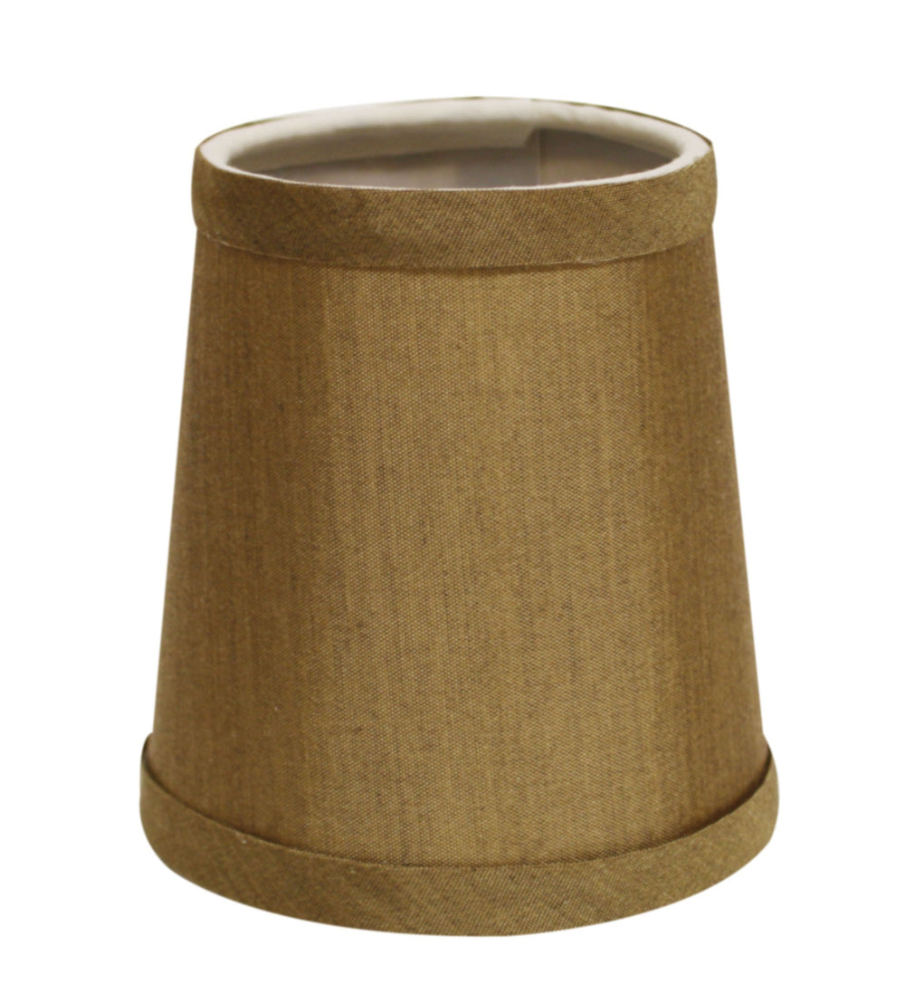 Homeroots 5" Laurel Set Of 6 Elegant Drum Lampshades - Cottage Flair, No Slub Cotton, Perfect For Chandelier!  No Slub Innsbruck 470157