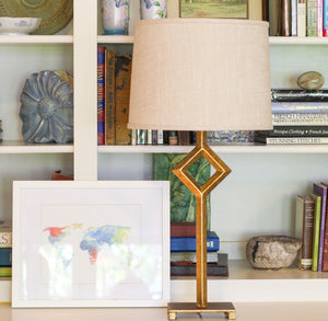 Homeroots 13" Light Wheat Throwback Drum Linen Lampshade  Linen 470166