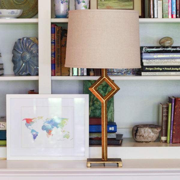 Homeroots 13" Dark Wheat Throwback Drum Linen Lampshade Heather Linen 470168