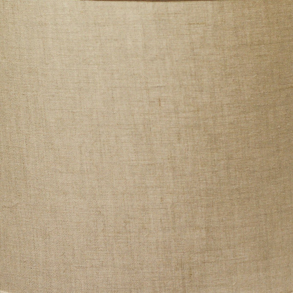 Homeroots 13" Dark Wheat Throwback Drum Linen Lampshade Heather Linen 470168