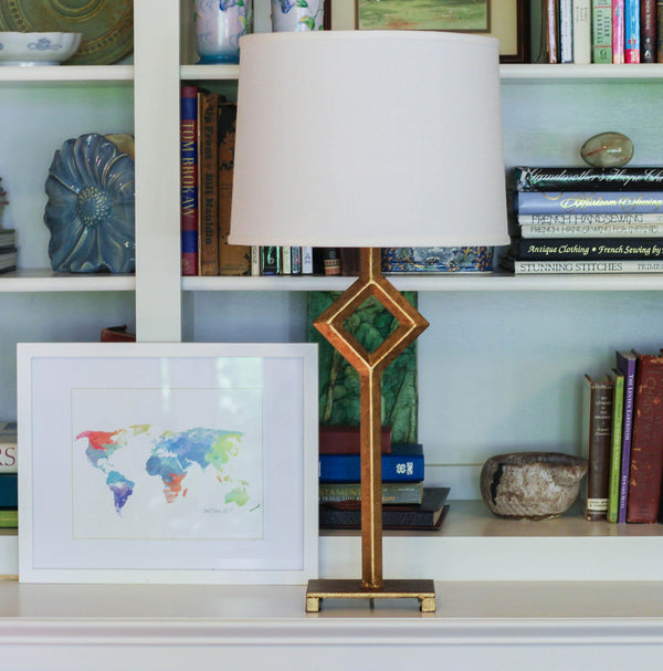 Homeroots 13" White Throwback Drum Linen Lampshade White Linen 470169