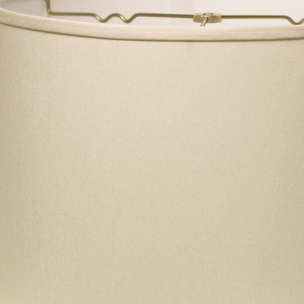 Homeroots 16" White Throwback Drum No Slub Lampshade  No Slub Innsbruck 470182