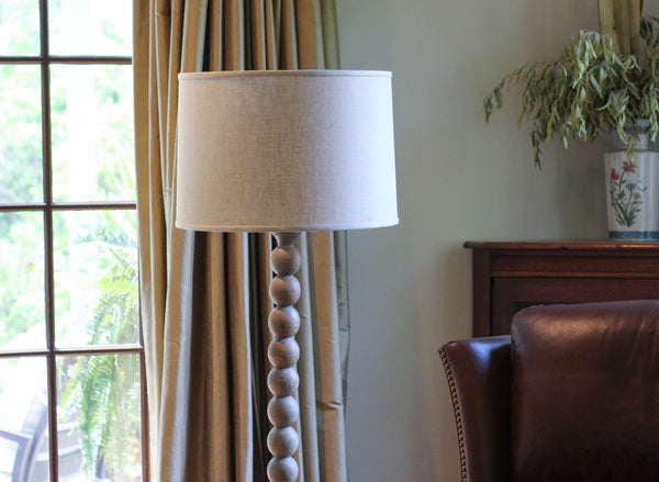 Homeroots 17" Dark Wheat Throwback Drum Linen Lampshade  Linen 470192