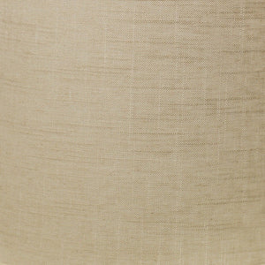 Homeroots 18" Light Wheat Throwback Drum Linen Lampshade  Linen 470196