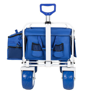 English Elm Beach Wagon Heavy Duty Folding Cart with 500lb Capacity and All Terrain Pvc Wheels W2932P412003