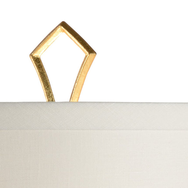 Wildwood Emma Sea Mist Glazed Ceramic Lamp With Antique Gold Base & Drum Shade — Vintage-Transitional Accent Light 47020