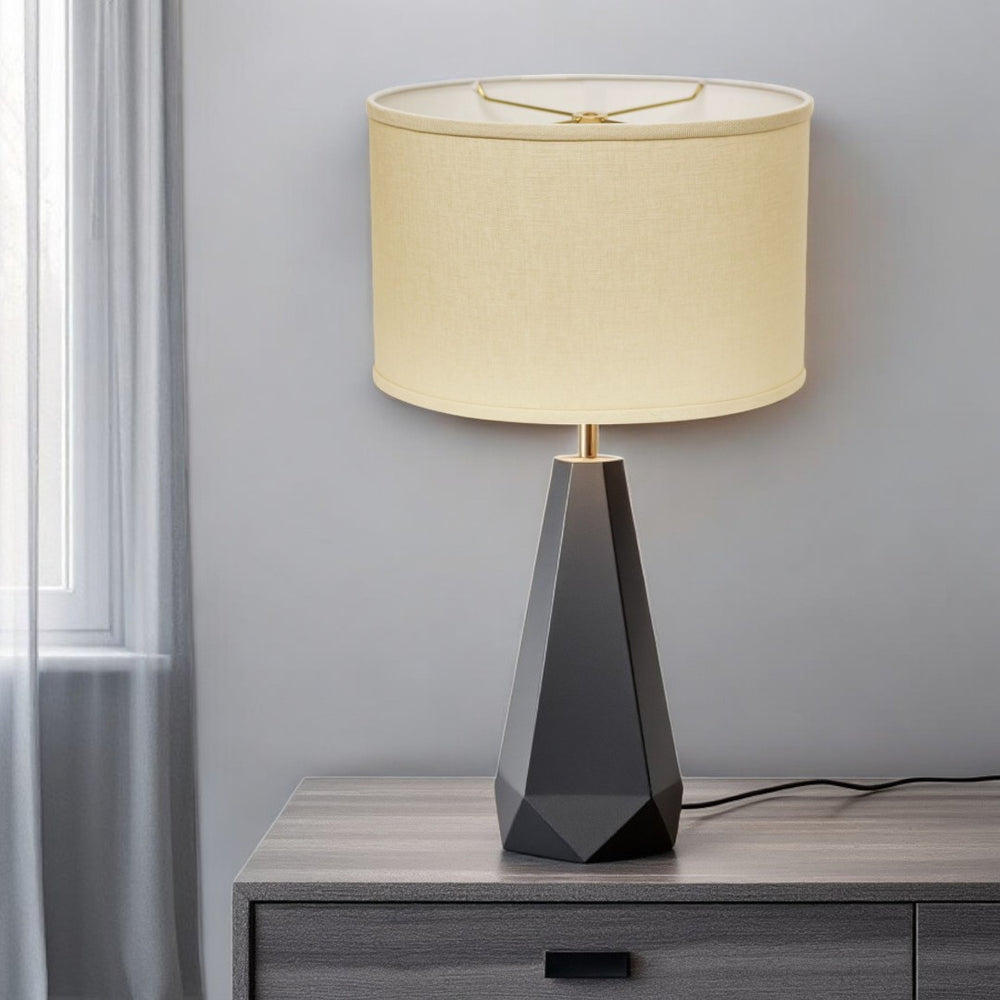 HomeRoots Beige Linen Oval Lamp Shade - Elegant Lighting Solution for Modern and Transitional Home Decor Beige 470203
