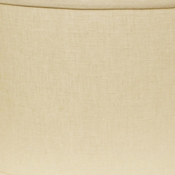 HomeRoots Beige Linen Oval Lamp Shade - Elegant Lighting Solution for Modern and Transitional Home Decor Beige 470203