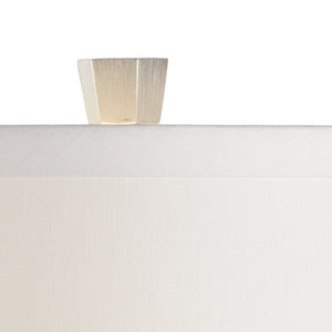 Wildwood Madie Concrete-Finish Lamp With Antique Silver Leaf Mounting — Compact 29" Task & Accent Light 47021