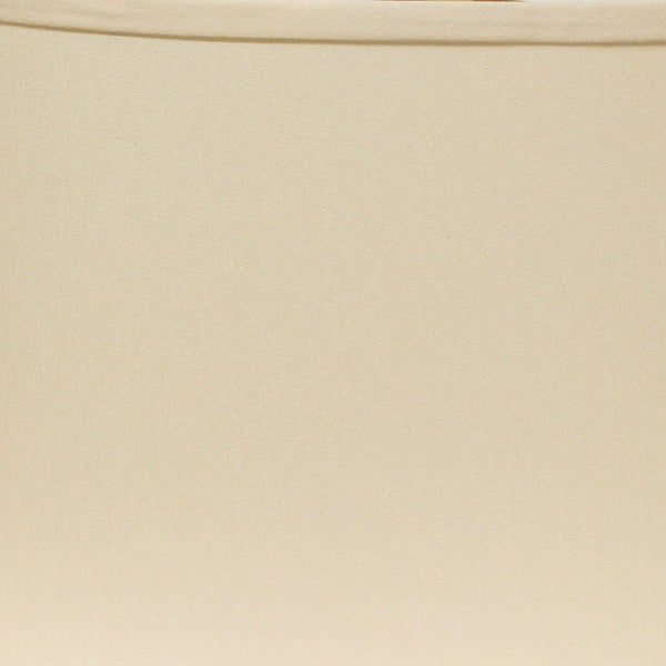 HomeRoots Ivory Oval Lamp Shade - Mid-Century Elegance in No-Slub Fabric for Cozy, Stylish Lighting Decor 470212