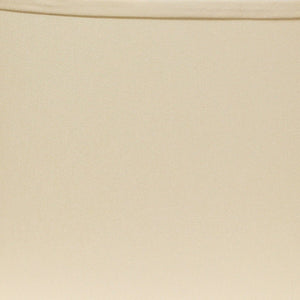 Homeroots 16" Ivory Throwback Oval No Slub Lampshade  No Slub Innsbruck 470212