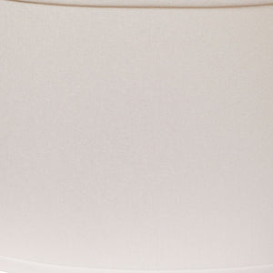 Homeroots 16" White Throwback Oval No Slub Lampshade White No Slub Innsbruck 470213