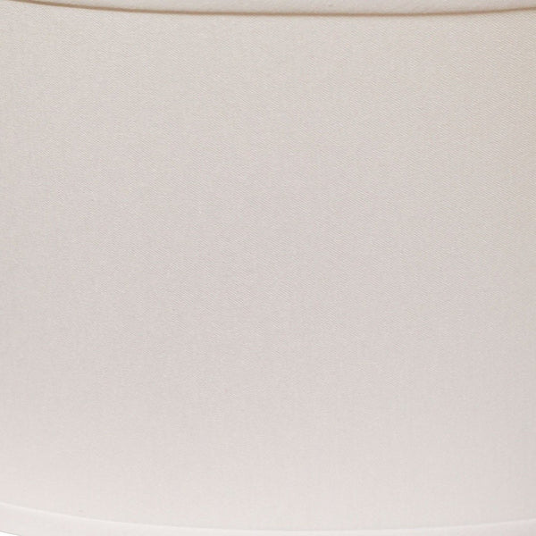 Homeroots 16" White Throwback Oval No Slub Lampshade White No Slub Innsbruck 470213